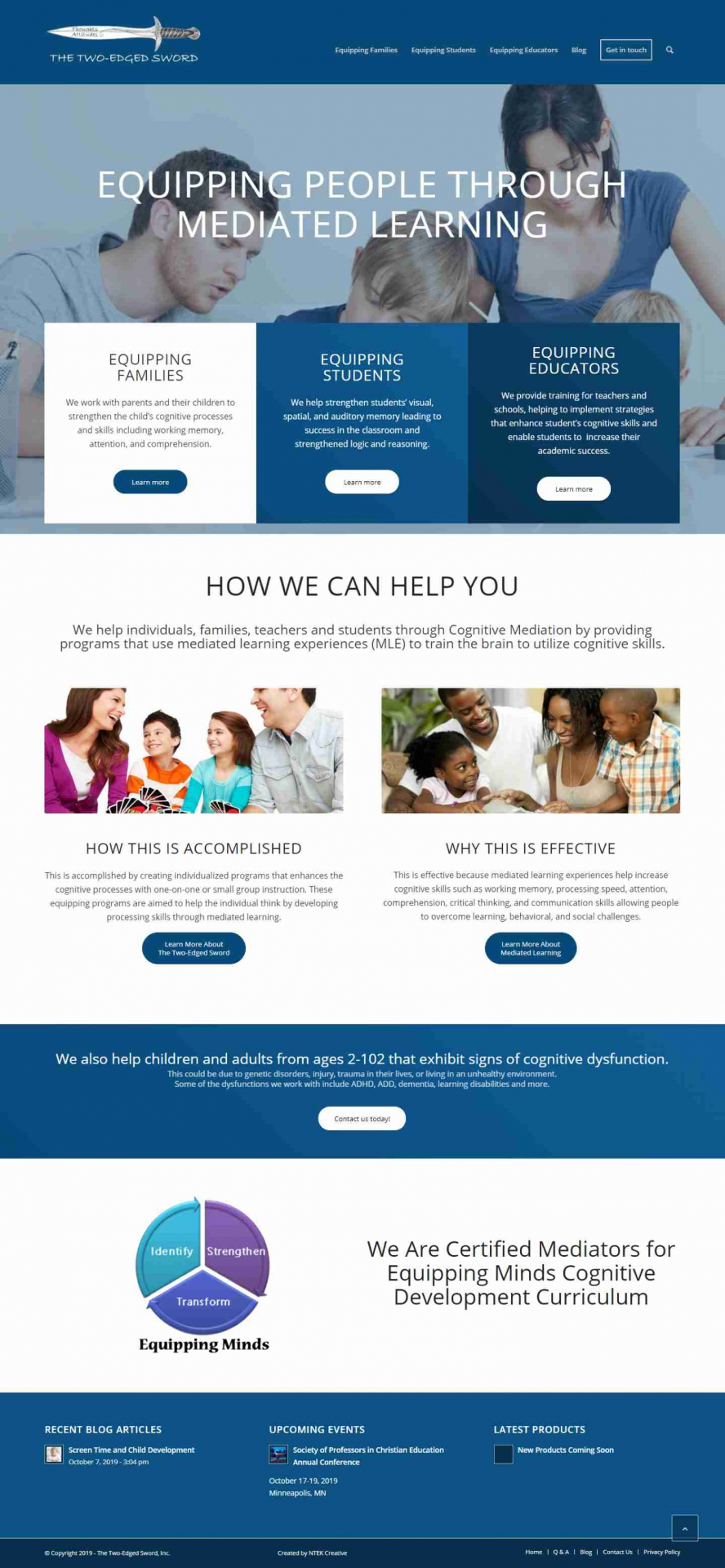 NTEK Creative Web Designed Website - The Two Edged Sword