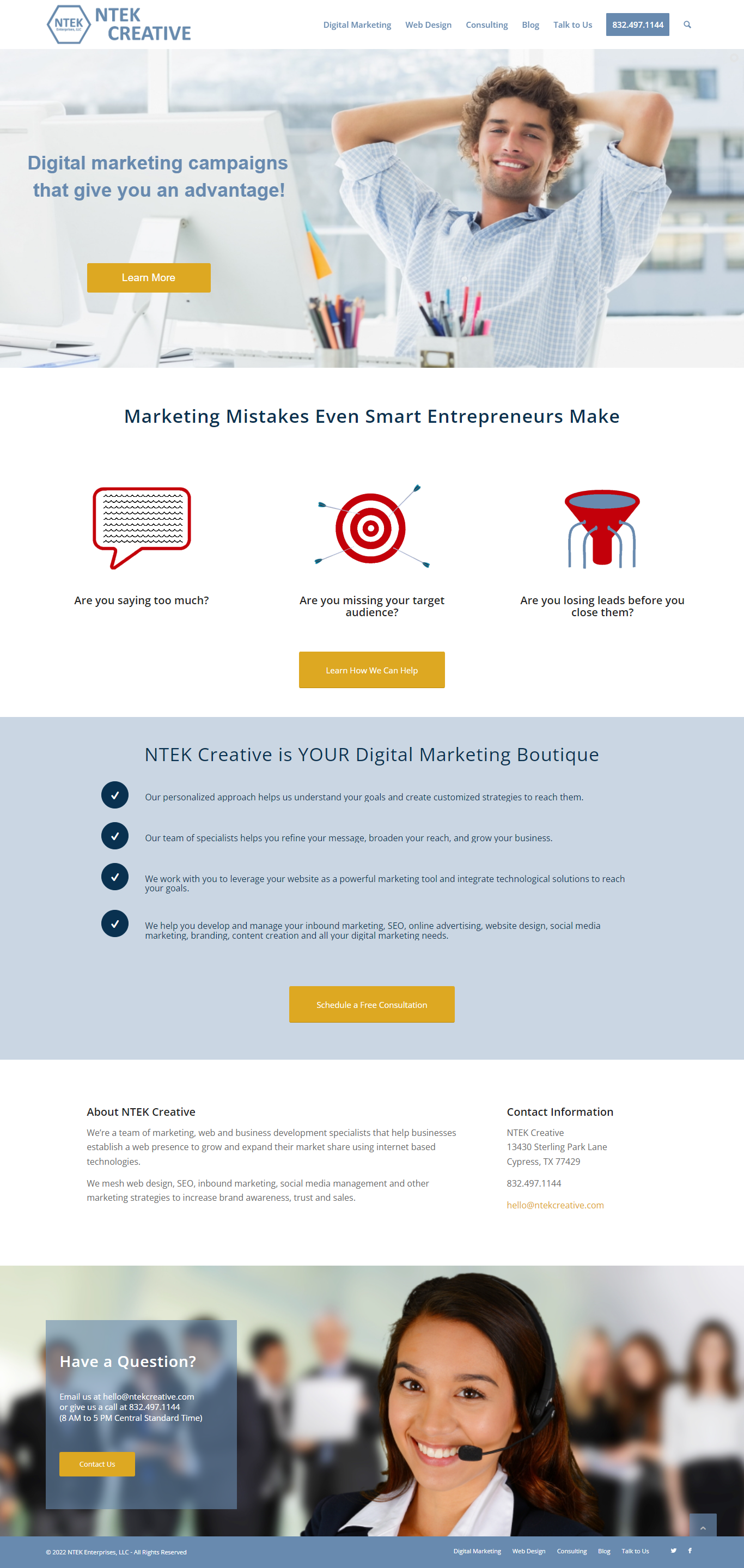 NTEK Creative Web Designed Website - NTEK Creative